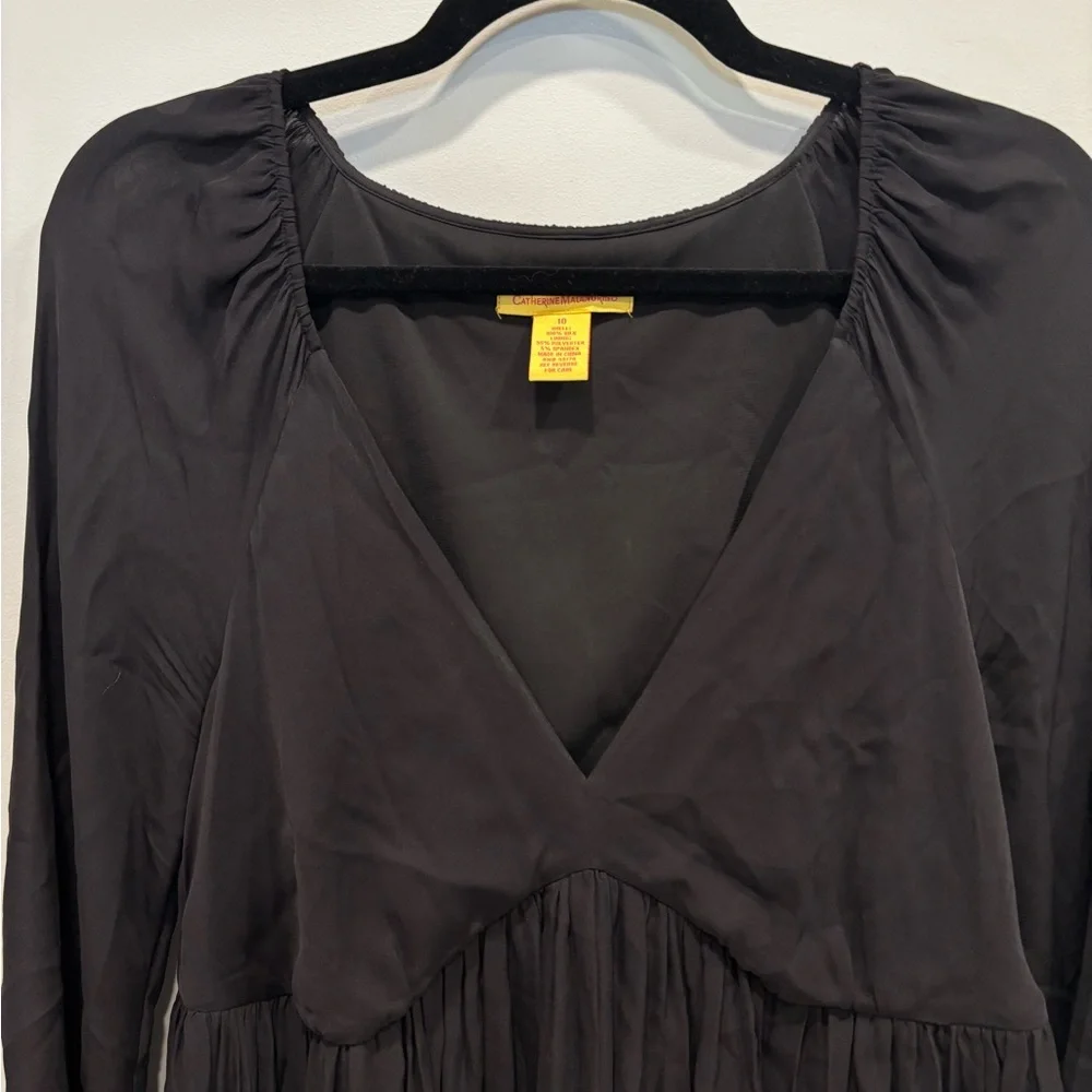 Catherine Malandrino Black Silk Dress - Picture 3 of 15